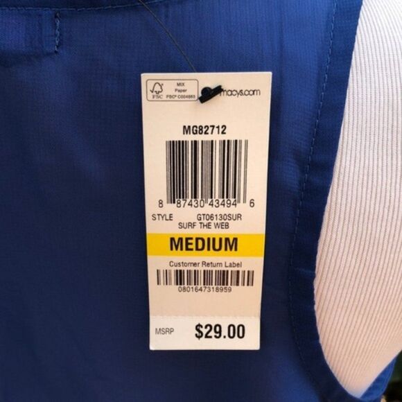 Material Girl Sheer Royal Blue Sequin Flowy Crop Top - Picture 6 of 8